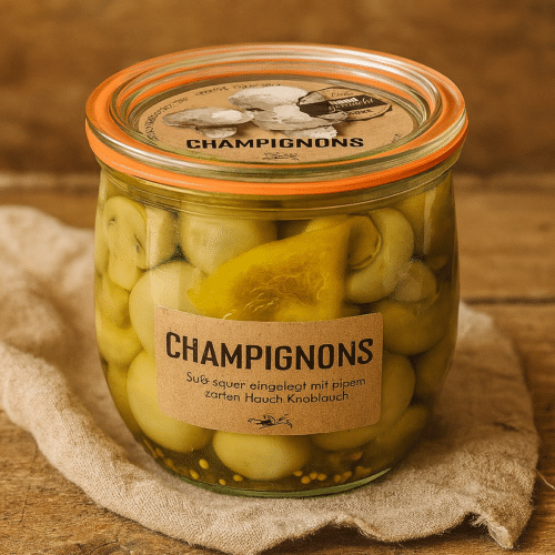Champignons im 580ml Weckglas