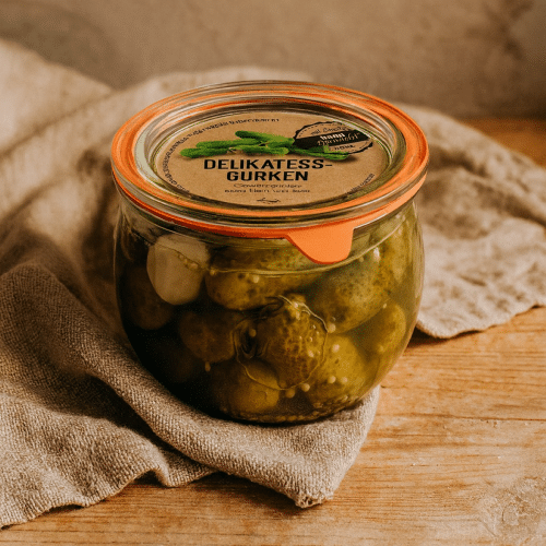 Delikatess-Gurken im 580ml Weckglas