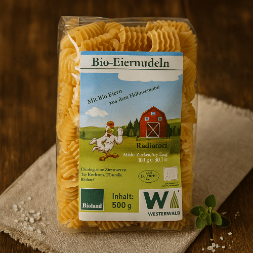 Bio Eiernudeln Radiatori 500G
