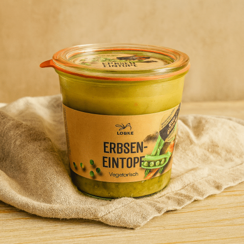 Erbseneintopf Vegan im 580ml Weckglas