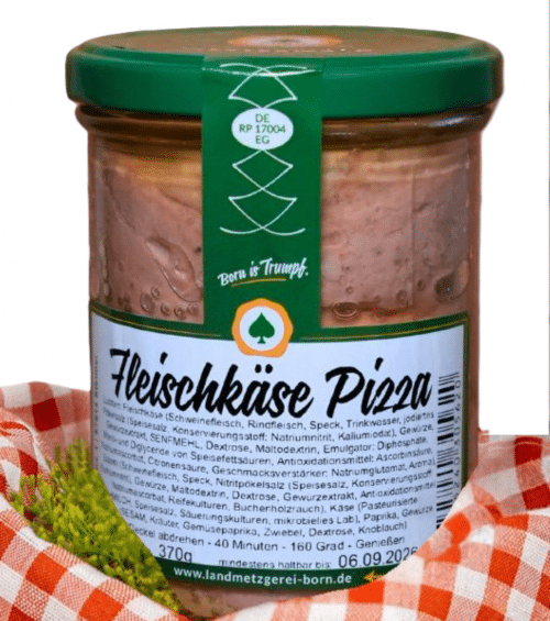 Pop Up Pizzafleischkäse Glas