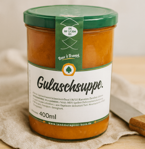 Gulaschsuppe Glas