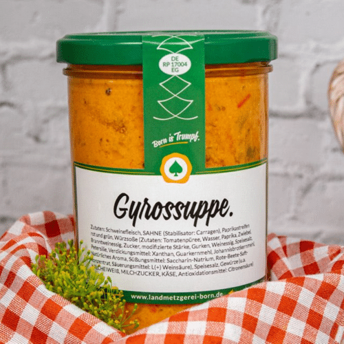 Gyrossuppe Glas