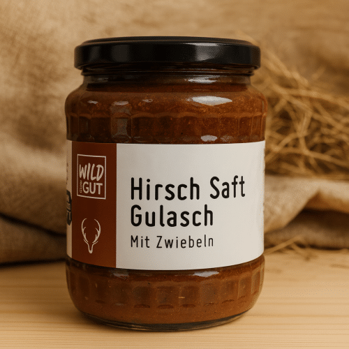 Hirsch Saft Gulasch Mit Zwiebeln 680G