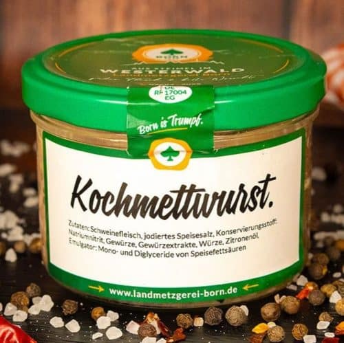 Kochmettwurst Glas