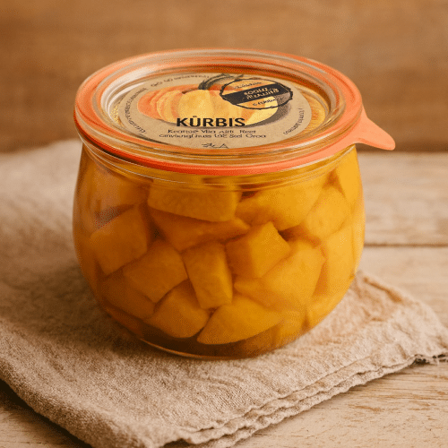 Kürbis im 580ml Weckglas