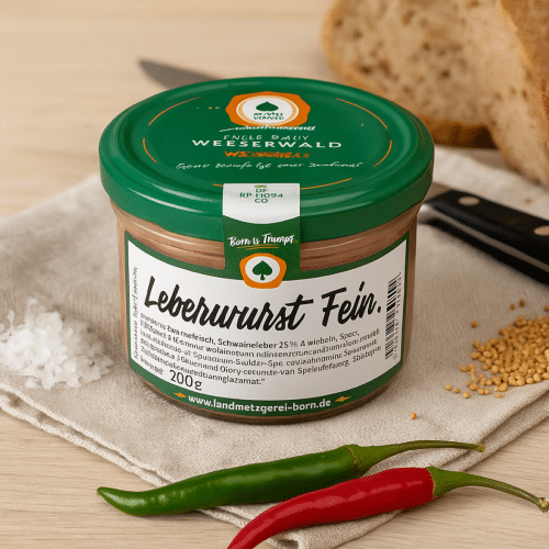 Leberwurst Fein Glas