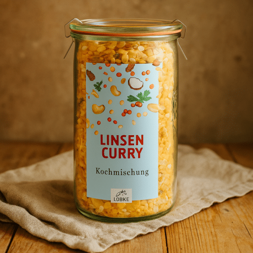 Linsen-Curry im Weckglas