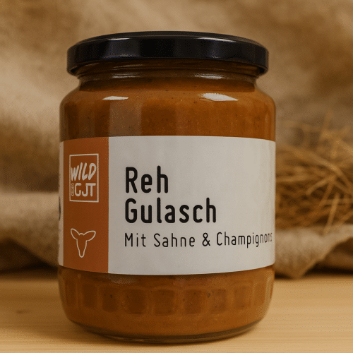 Reh Gulasch Mit Sahne Und Champignons 680G