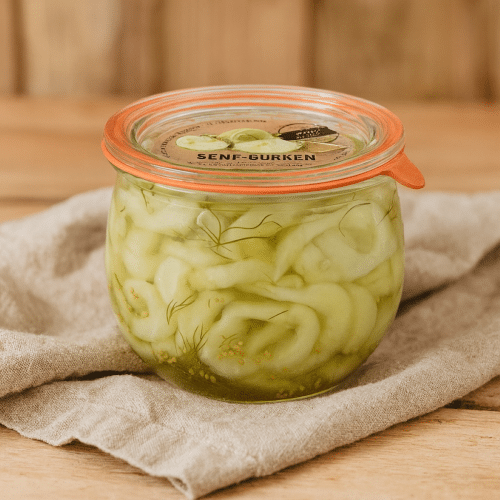 Senf-Gurken im 580ml Weckglas