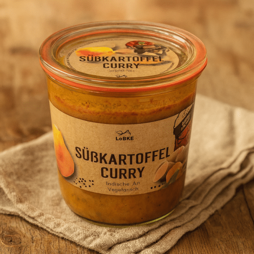 Süßkartoffel-Curry Vegan im 580ml Weckglas