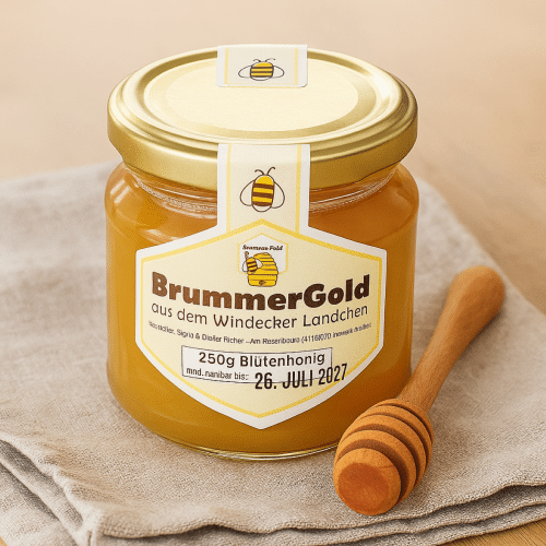 Honig Brummergold trüb aus dem Windecker Ländchen